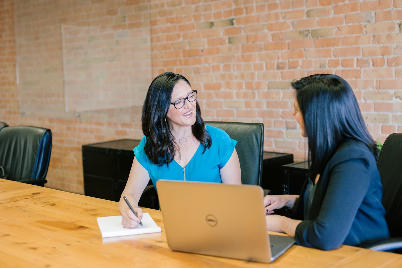 A candidate in a professional interview